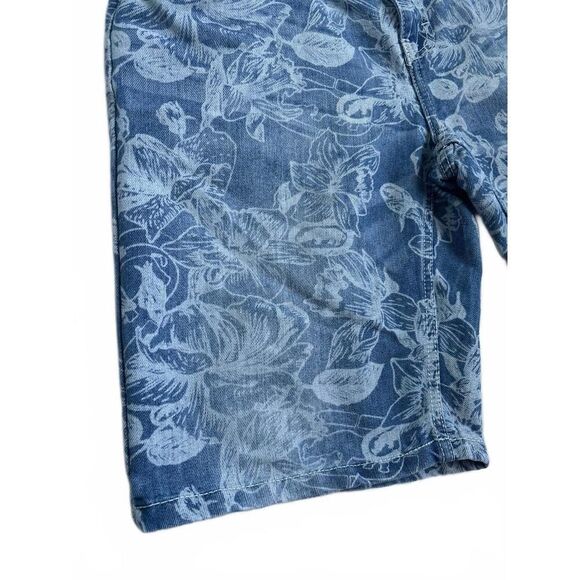 Ecko Unltd. Men’s Denim Jean Knee Length Shorts Floral Size 30 - Picture 3 of 5